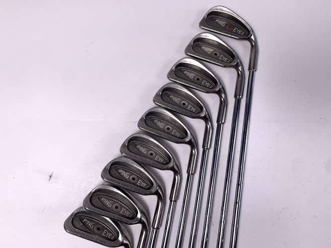 Ping Eye 2 Iron Set 1-PW Black Dot Karsten ZZ-Lite Stiff Steel Mens RH No 6 iron