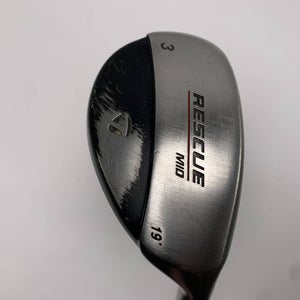 TaylorMade Rescue Mid 3 Hybrid 19* Stiff Graphite Mens RH