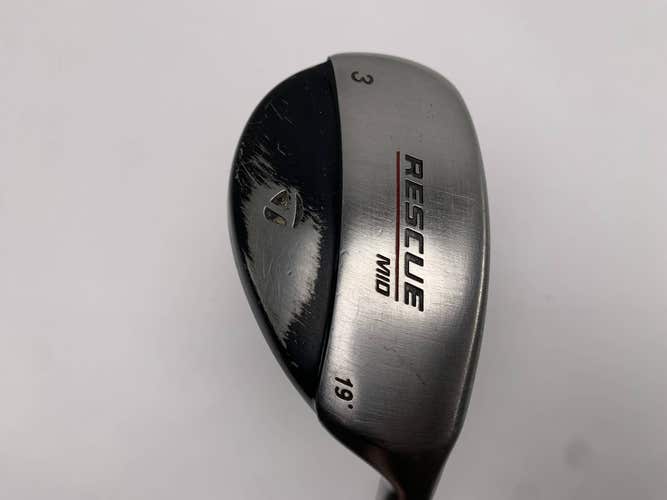 TaylorMade Rescue Mid 3 Hybrid 19* Stiff Graphite Mens RH