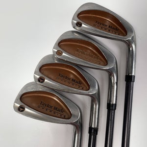 TaylorMade Burner Oversize Iron Set 6-9 Bubble S-90 Plus Stiff Graphite Mens RH