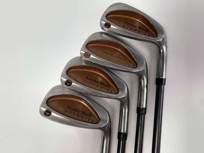 TaylorMade Burner Oversize Iron Set 6-9 Bubble S-90 Plus Stiff Graphite Mens RH