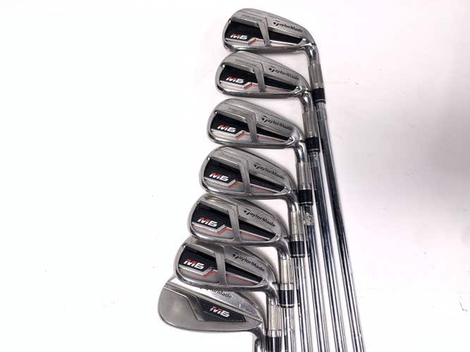 TaylorMade M6 Iron Set 5-PW+GW KBS Max 85g Stiff Steel Mens RH