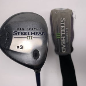 Callaway Steelhead III 3 Fairway Wood 15* System III Ladies Graphite RH HC