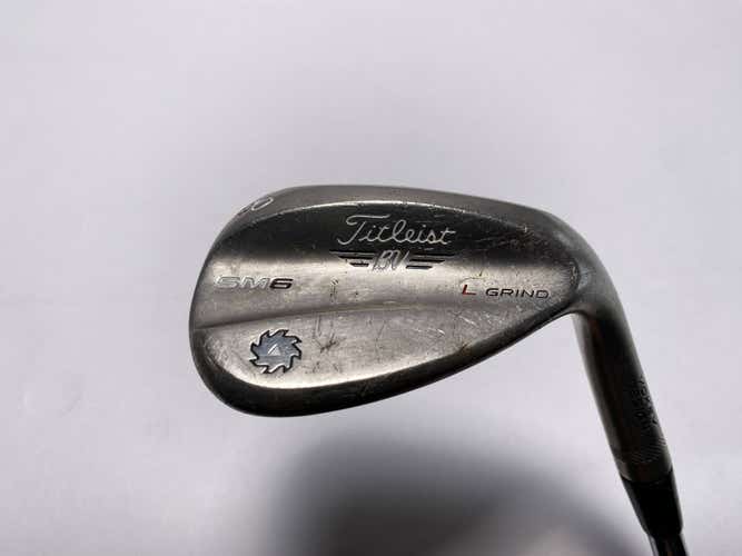 Titleist Vokey SM6 Steel Grey Lob Wedge LW 60* 4 Bounce L-Grind Wedge Mens RH