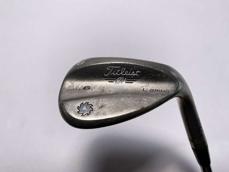 Titleist Vokey SM6 Steel Grey Lob Wedge LW 60* 4 Bounce L-Grind Wedge Mens RH