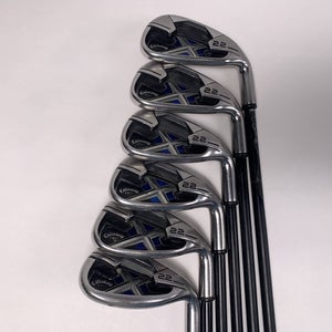 Callaway X-22 Iron Set 6-PW+SW 75g Regular Graphite Mens RH