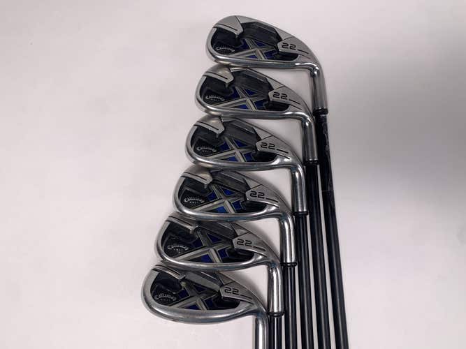 Callaway X-22 Iron Set 6-PW+SW 75g Regular Graphite Mens RH