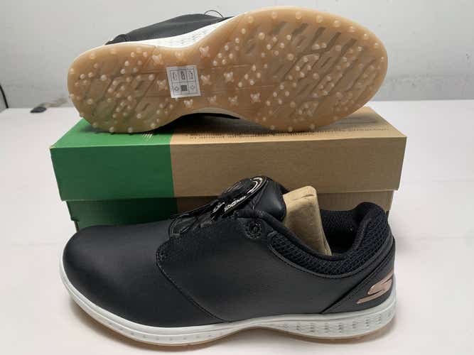Skechers Go Golf Elite 3-Twist Waterproof Golf Shoes Black Womens SZ 9.5(123012)