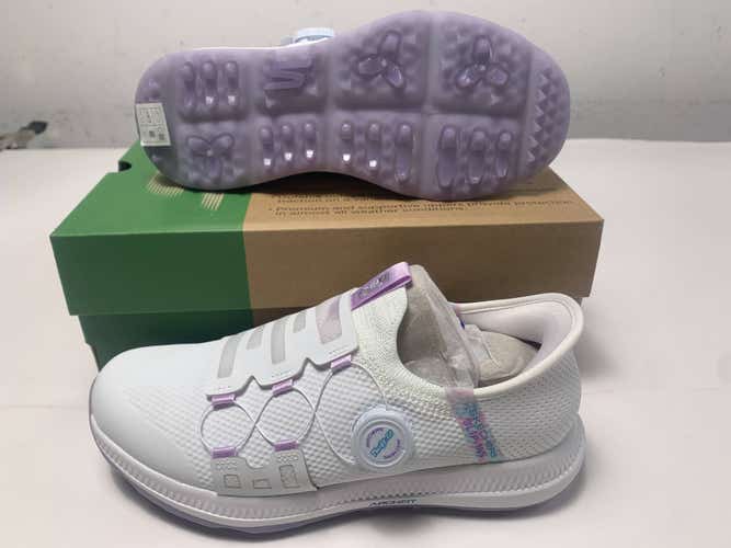 Skechers Go Golf Elite5 SlipIn Waterproof Golf Shoes White Womens SZ 7.5(123062)