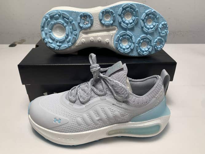 Under Armour Phantom Fore Waterproof Golf Shoes Grey Womens SZ 8.5 (3028244-101)