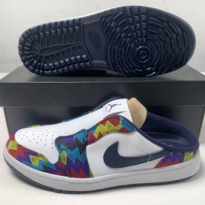 Jordan Mule Golf Shoes Slip-On Nothing But Net White Men's SZ 10 (FJ1214-100)