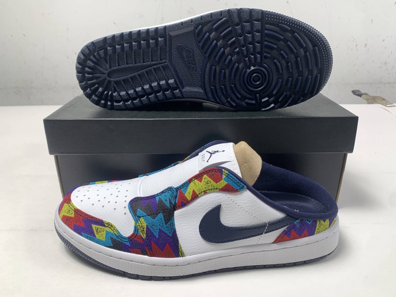 Jordan Mule Golf Shoes Slip-On Nothing But Net White Men's SZ 10 (FJ1214-100)