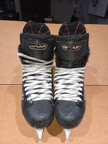 2021 Graf Ultra G9000 Hockey Skates Regular Width Pro Stock 7.5 (Used)