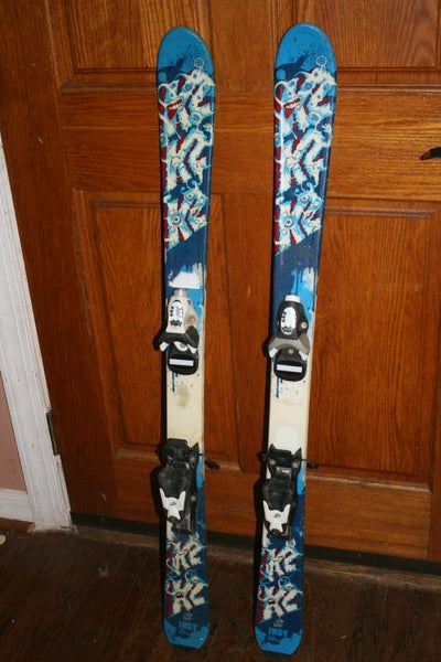 Kid's All Mountain 112 cm K2 Indy Skis with Look Bindings