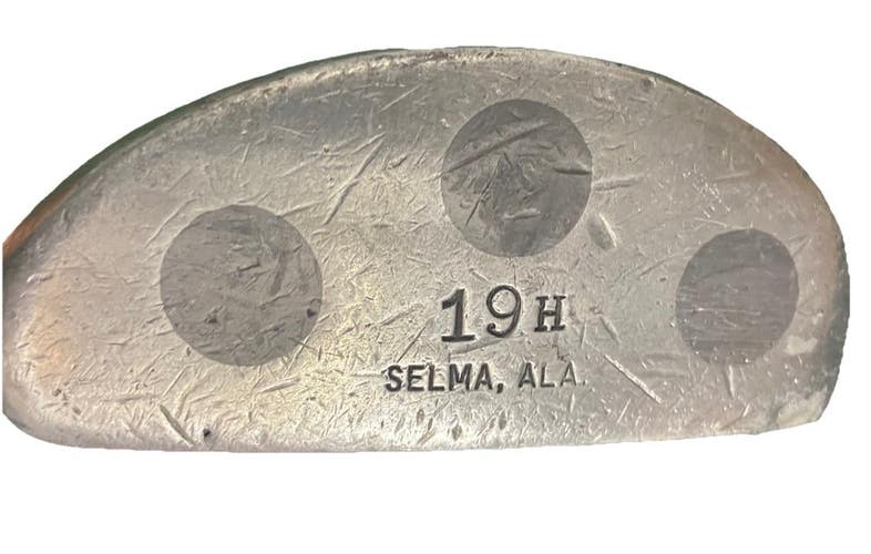 Otey Crisman 19 H Hickory Shaft Putter Selma 35" RH White Cap Long Grip 1952-53