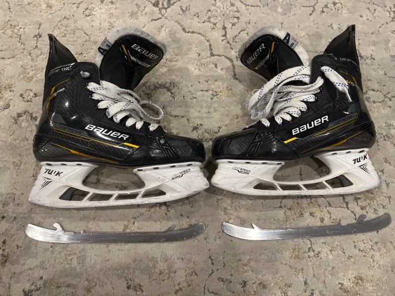 2022 Bauer Supreme M5 Pro Hockey Skates 8 w/ used LS3 Blades (Used)