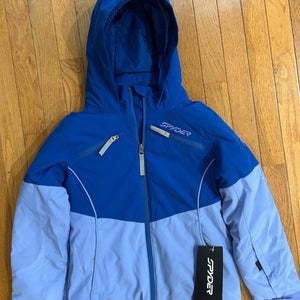 Spyder Girls Camille Insulated Jacket, Medium (10-12), Electric Blue (New) - with Tag Attachef