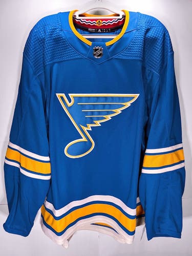St Louis Blues Heritage Classic MiC Team Issued Adidas PrimeGreen Jersey Size 58