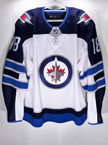 Winnipeg Jets Draft Day 2018 MiC Adidas Team Issued Away Jersey Size 58