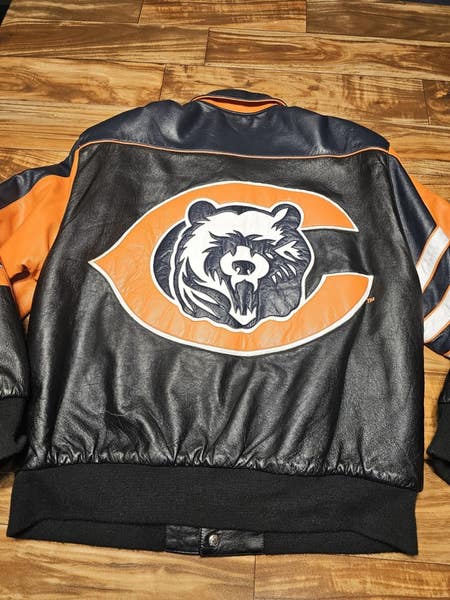 Vintage Chicago Bears Jeff Hamilton 100% Leather NFL Reversible