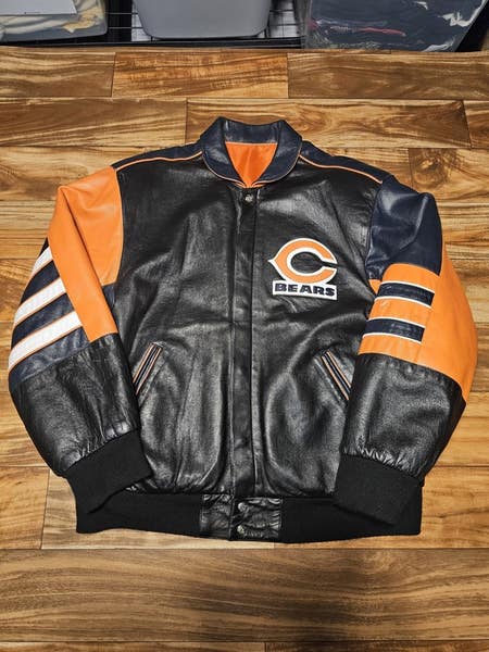Vintage Chicago Bears Jeff Hamilton 100% Leather NFL Reversible