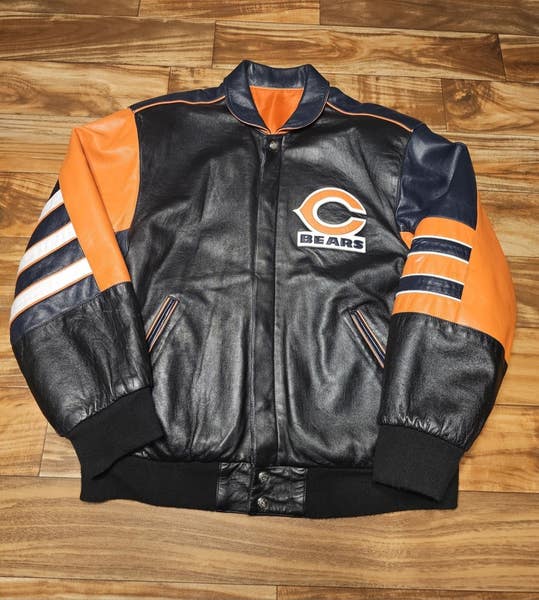Vintage Chicago Bears Jeff Hamilton 100% Leather NFL Reversible