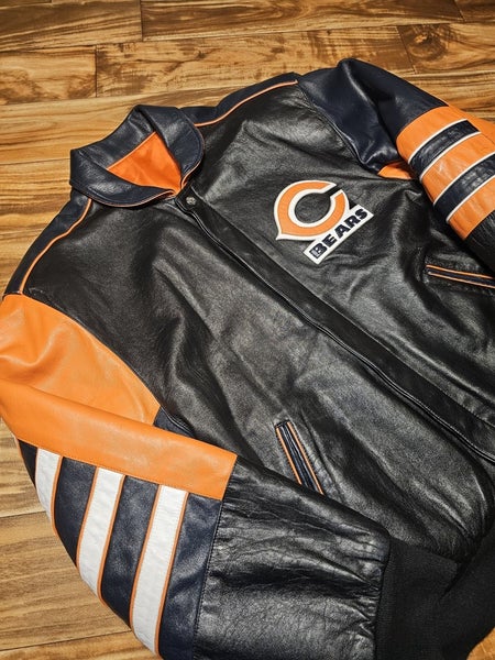 Vintage Chicago Bears Jeff Hamilton 100% Leather NFL Reversible