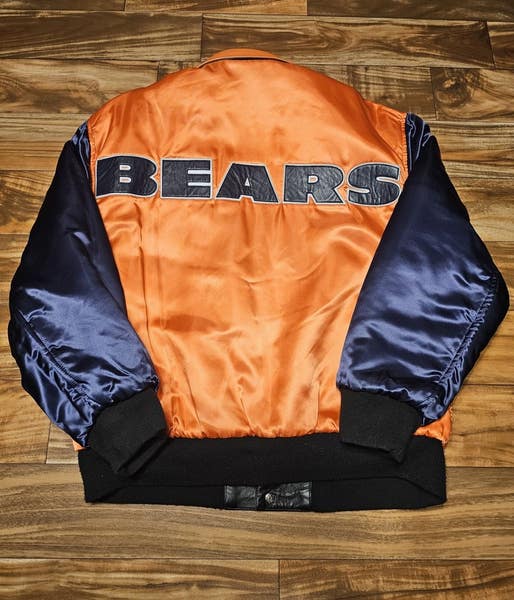 Vintage Chicago Bears Jeff Hamilton 100% Leather NFL Reversible