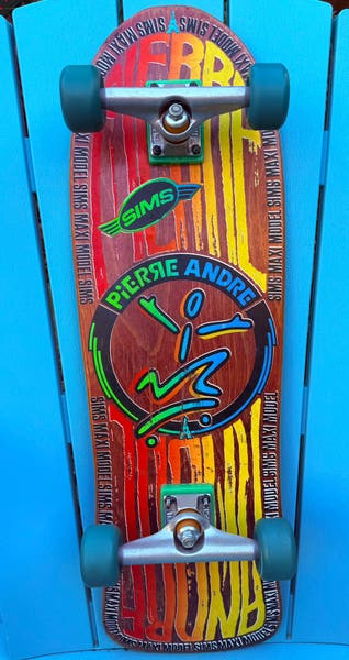 Vintage 1988 Sims Andre Pierre Custom Complete Skateboard - Stage