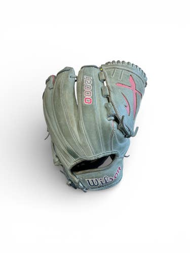 Used Wilson A2000 BB/SB Glove RH Throw Carolina Blue 12" 11873-S000228233