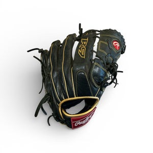 Used Rawlings R9206-9BG BB/SB Glove RH Throw Black 12" 11873-S000227572