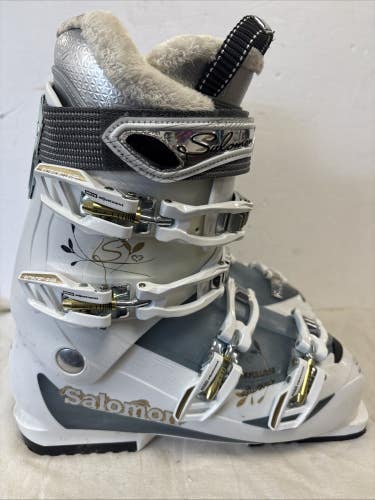 Mondo Size 27 U.S. Womens Size 10 Salomon Cruise Devine Downhill Ski Boots.