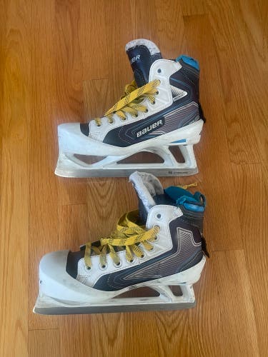 2016 Bauer Reactor 5000 Hockey Goalie Skates Regular Width Size 4.5 (Used)