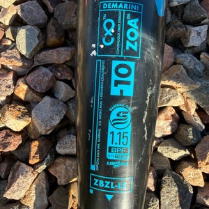 2023 DeMarini Zoa Glitch Composite USSSA Certified Bat (-10) 20 oz 30" (Used)