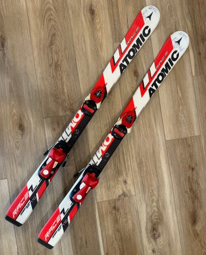 Used Atomic Race Z 110cm Skis With Bindings