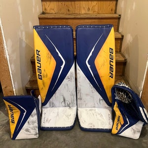 34" Bauer Flylite Regular Goalie Full Set Pro Stock (Used)