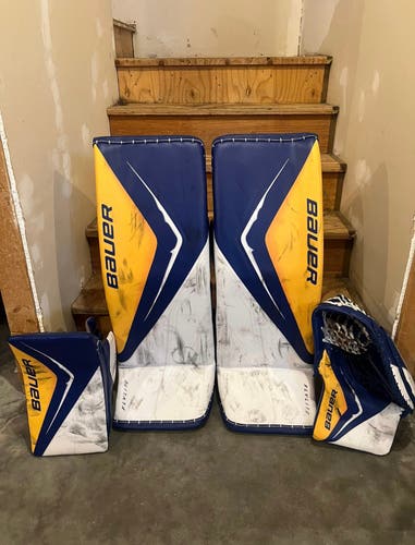 34" Bauer Flylite Regular Goalie Full Set Pro Stock (Used)