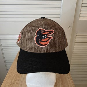 NWS Baltimore Orioles Herringbone Mitchell & Ness Pro Pintch Snapback Hat MLB