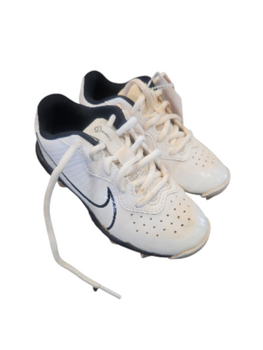 Used Nike DIAMOND BB/SB Cleats White Youth 12.0 11850-S000022518