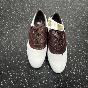 Used Etonic Mens Golf Shoes White Senior 10 11849-S000034507