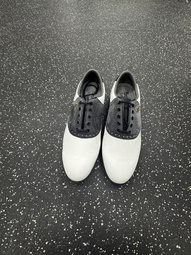 New  Foot Joy Mens Golf Shoes White Senior 10 11849-S000034503