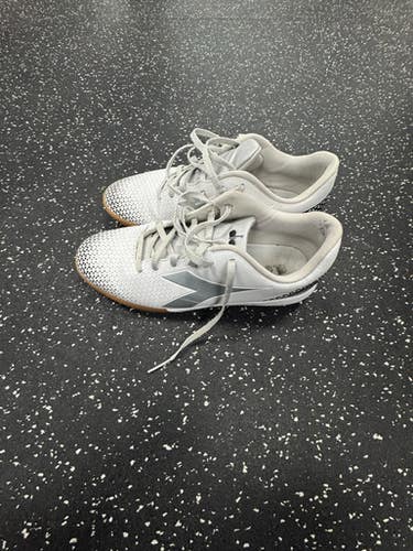 Used Diadora Soccer Indoor Shoes White Senior 7 11849-S000034493