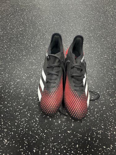 Used Adidas PREDATOR Soccer Cleats Red Senior 10 11849-S000034472