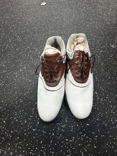 Used Foot Joy SYNRG Mens Golf Shoes White Senior 8.5 11849-S000034459