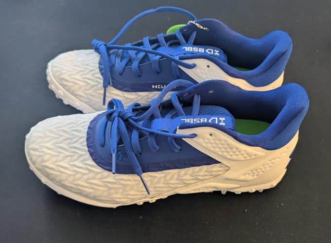 Under Armour Yard Turfs Royal Blue & White Baseball Shoe Size 9 NEW 3027448-101