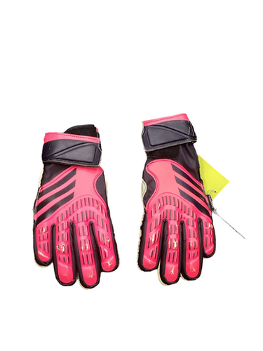 Used Adidas PREDATOR Soccer Goalie Gloves Pink 4 11613-S000173669