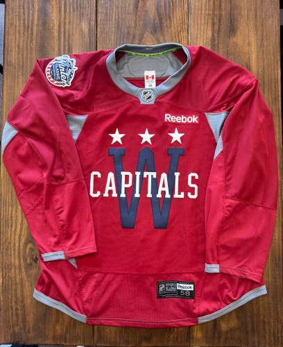 NEW Reebok 58 Washington Capitals Winter Classic Practice Jersey MIC Maroon Made in Canada 2015