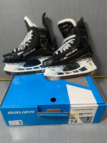 Bauer Supreme M5 Pro Hockey Skates 7.5 + upgraded blades (New)