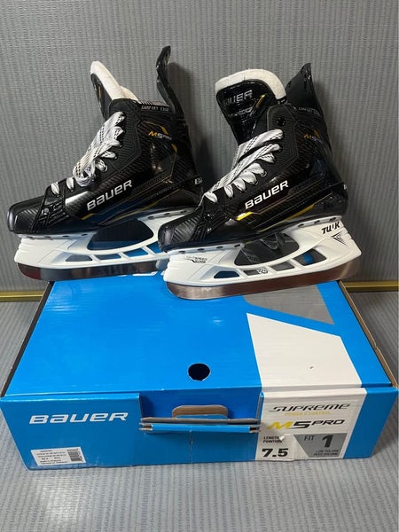 Bauer Supreme M5 Pro Hockey Skates 7.5 + upgraded blades (New)