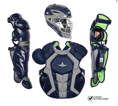 New ALL STAR S7X 9-12 NAVY/GREY CATCHER GEAR 11834-ASTCKCC912S7XNA